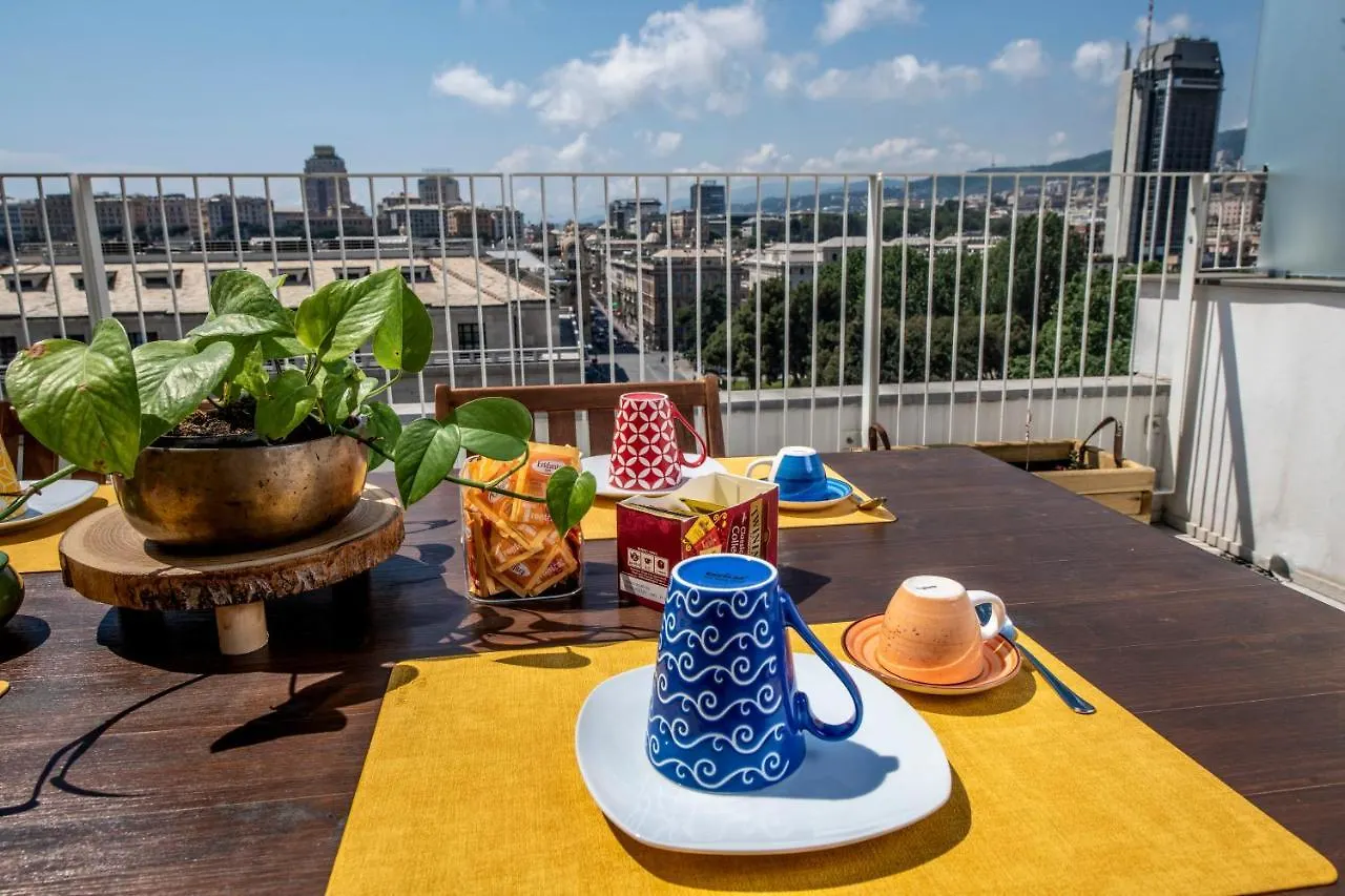 Attico Luxury Con Parcheggio E Terrazza Vista Mozzafiato Lägenhet Genua