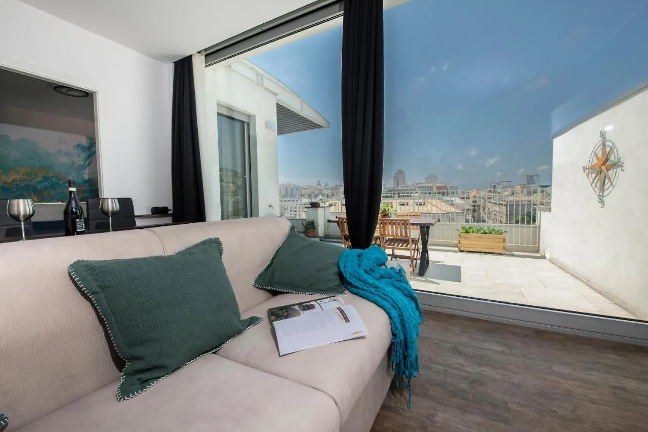 Appartamento Attico Luxury Con Parcheggio E Terrazza Vista Mozzafiato Genova 0*,