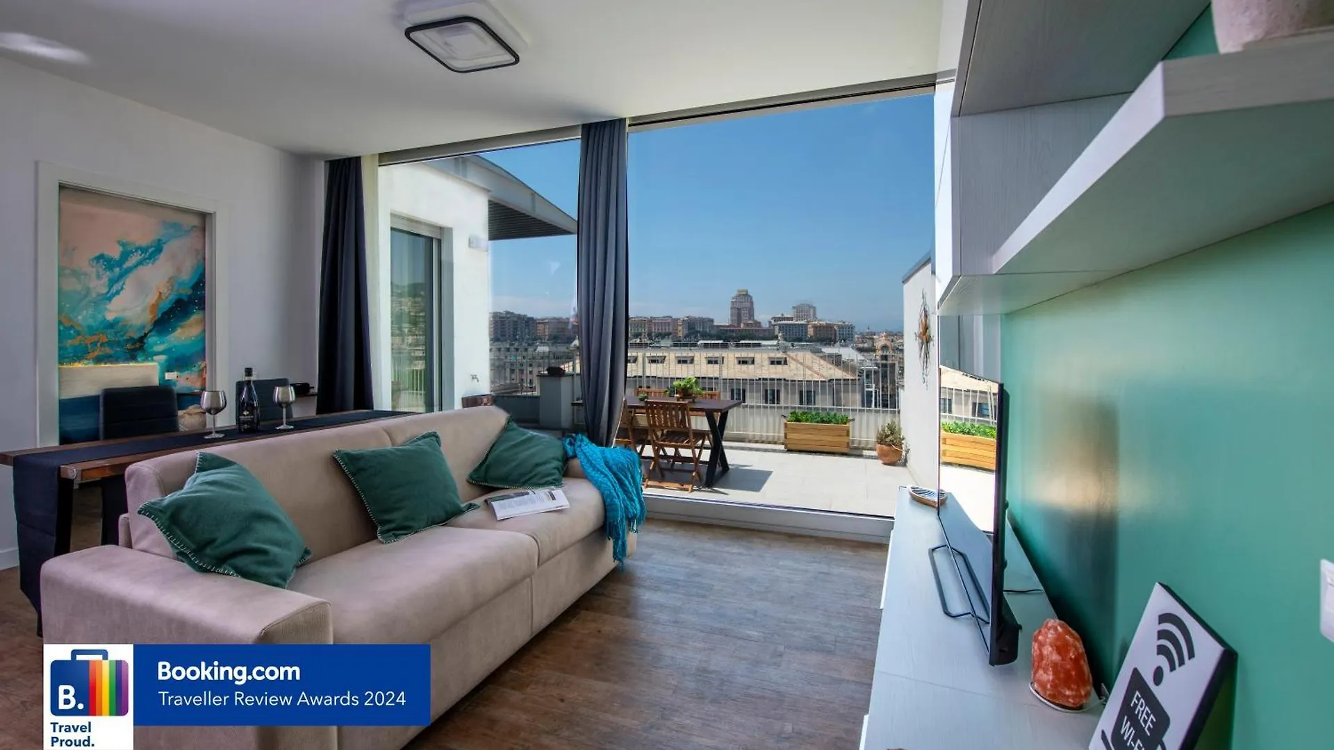 Appartamento Attico Luxury Con Parcheggio E Terrazza Vista Mozzafiato Genova