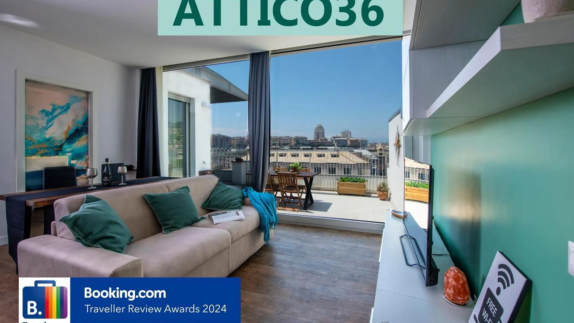 Appartamento Attico Luxury Con Parcheggio E Terrazza Vista Mozzafiato Genova Italia