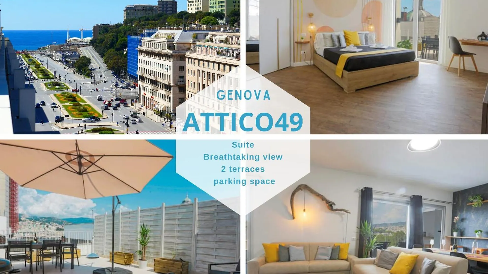 Appartamento Attico Luxury Con Parcheggio E Terrazza Vista Mozzafiato Genova 0*,  Italia
