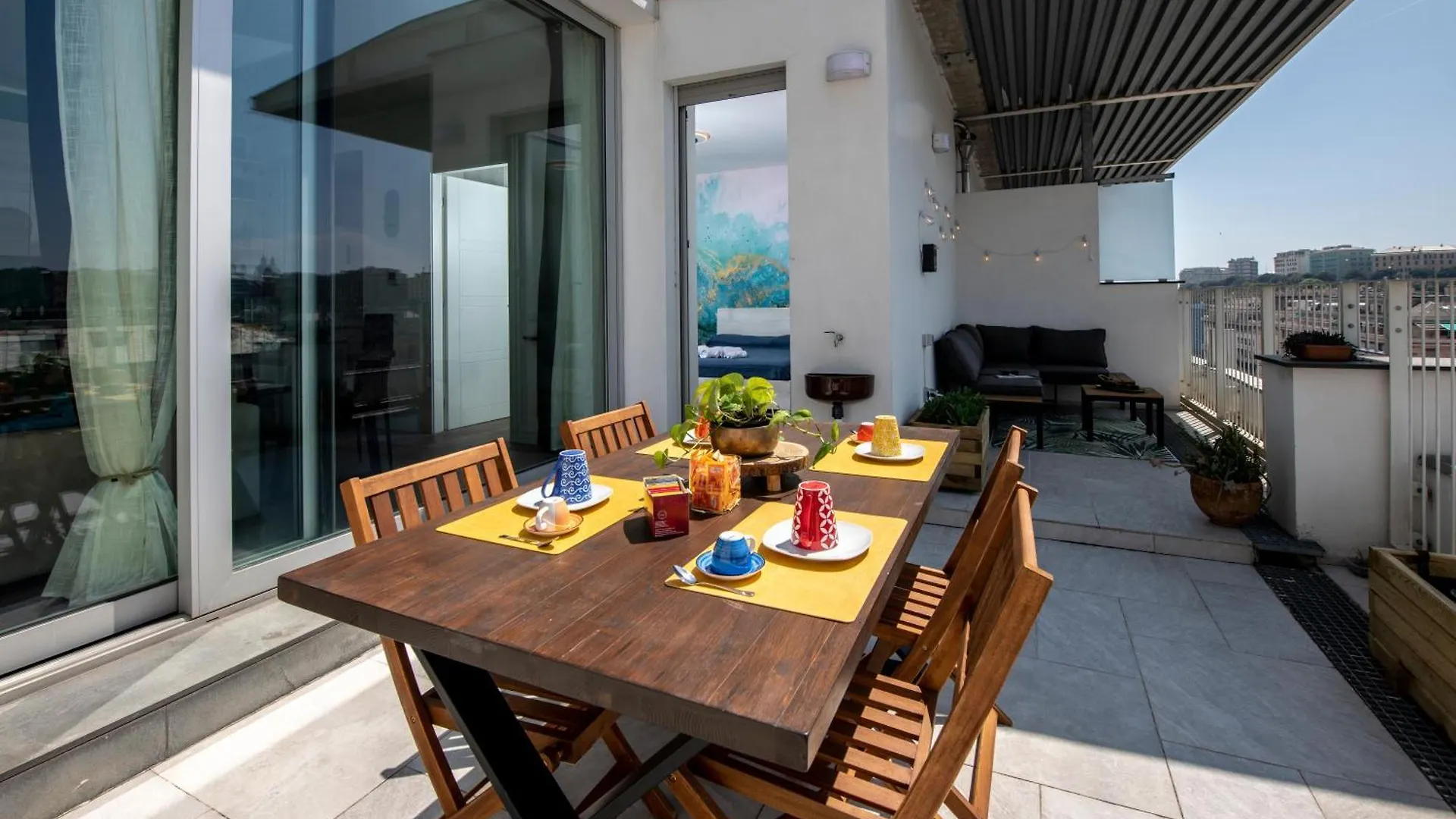 公寓 热那亚Attico Luxury Con Parcheggio E Terrazza Vista Mozzafiato公寓