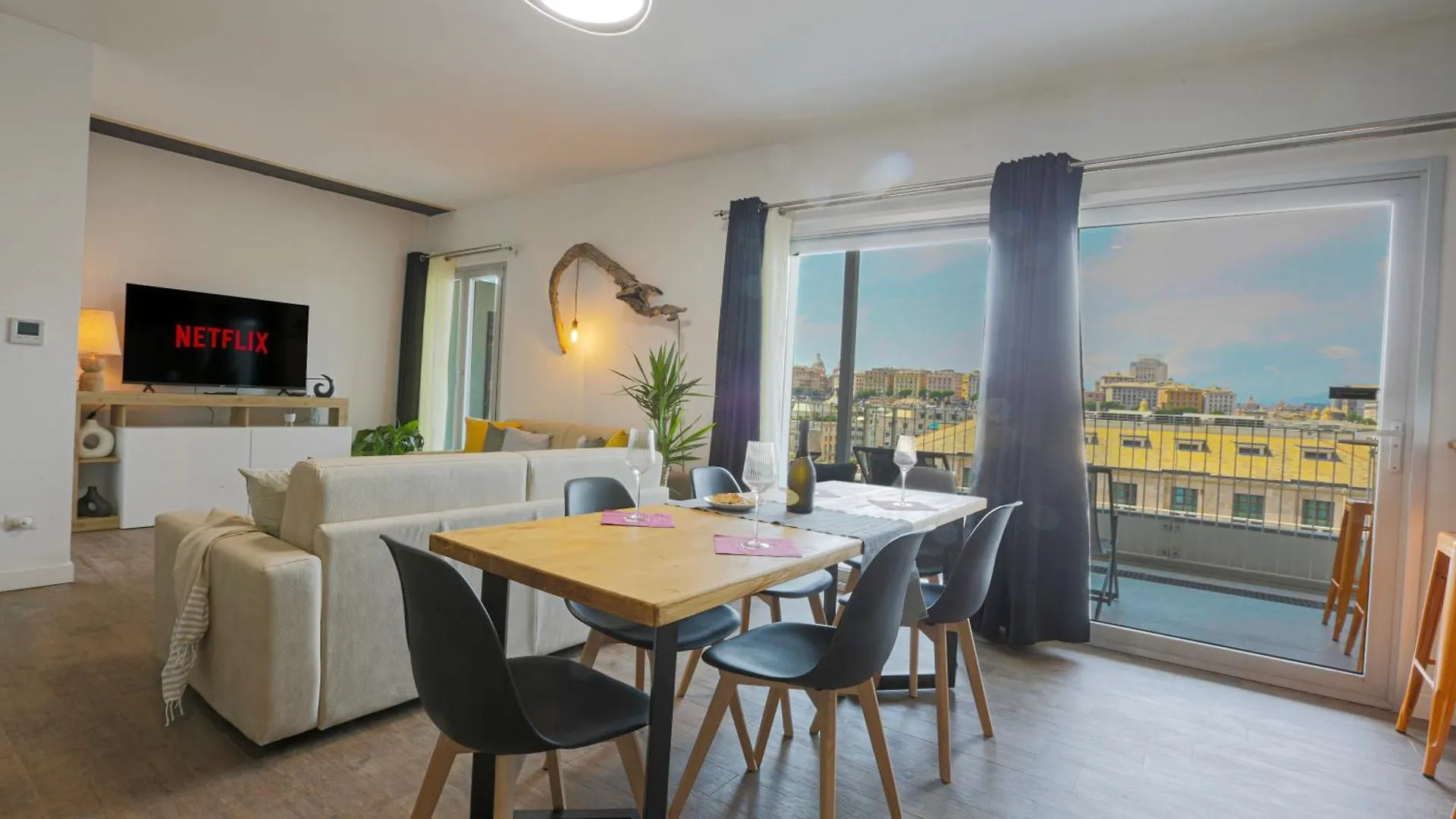 公寓 热那亚Attico Luxury Con Parcheggio E Terrazza Vista Mozzafiato公寓